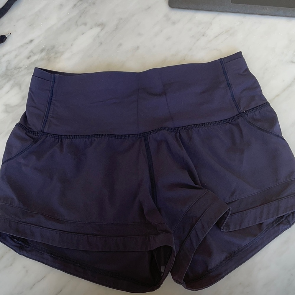 High waist track short 4”